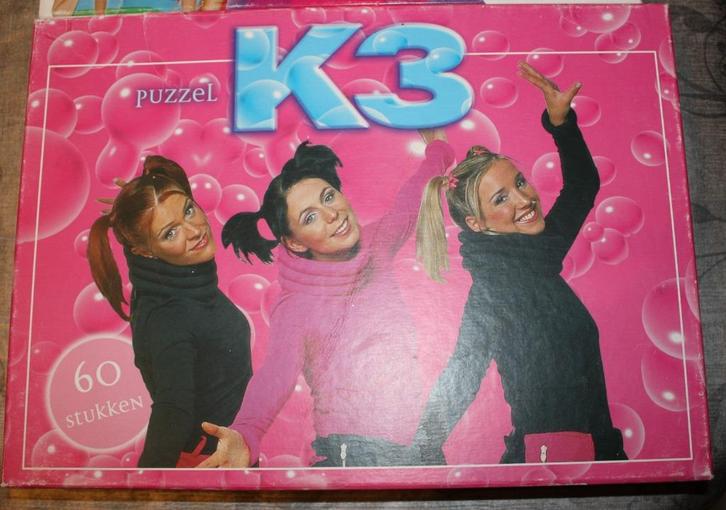 Puzzels studio 100 K3 en mega-mindy, Kinderen en Baby's, Speelgoed | Kinderpuzzels, Gebruikt, Meer dan 50 stukjes, Ophalen of Verzenden