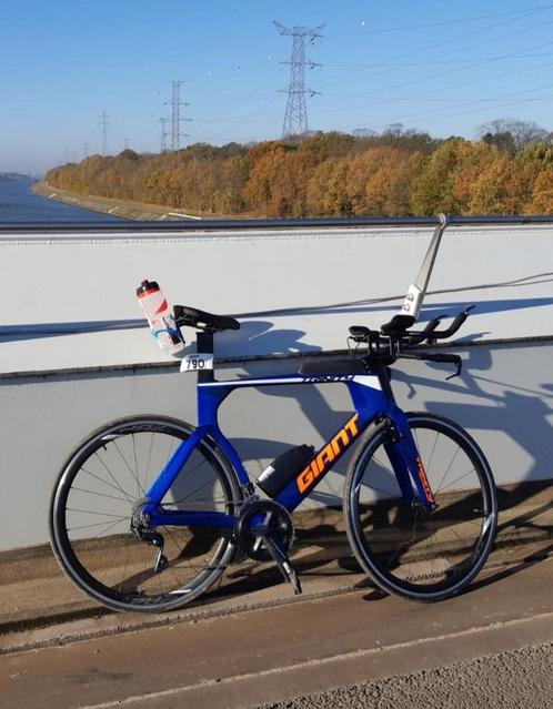 Tijdritfiets/triatlonfiets, Fietsen en Brommers, Fietsen | Racefietsen, Zo goed als nieuw, Heren, Giant, 15 tot 20 versnellingen