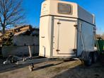 Witte vee trailer, Ophalen, Gebruikt, Polyester, 2-paards trailer