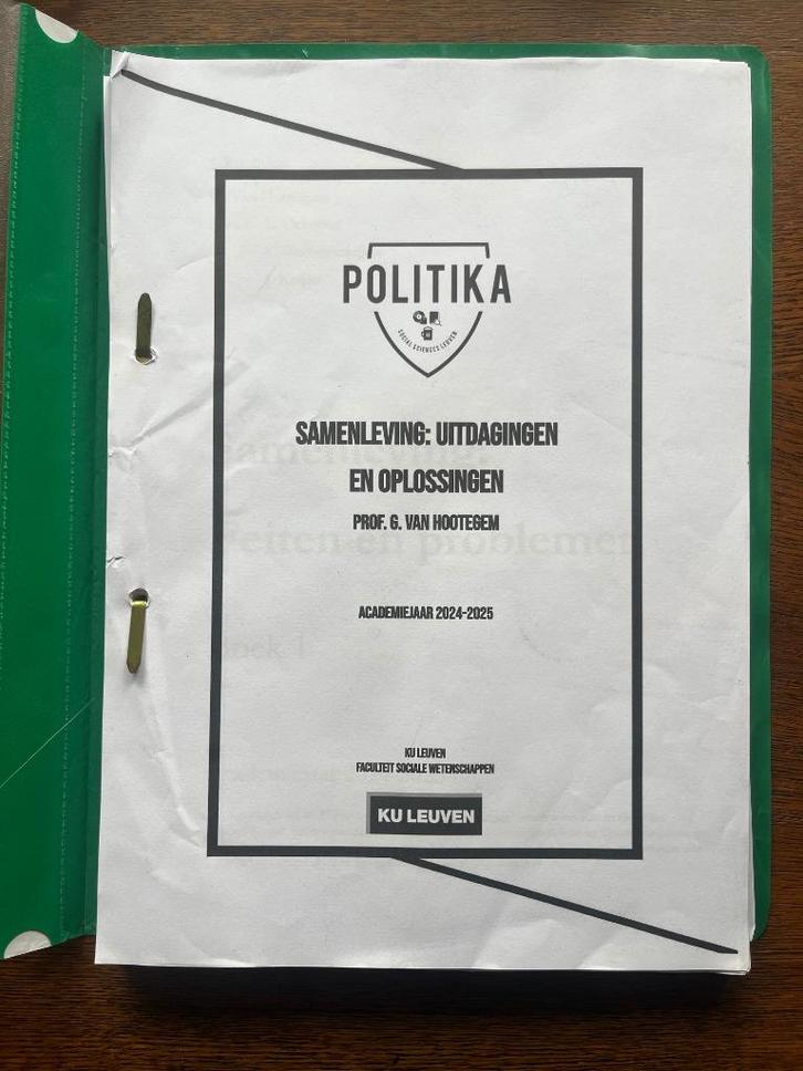Samenleving, uitdagingen en oplossingen- G. van Hootegem, Boeken, Studieboeken en Cursussen, Ophalen of Verzenden