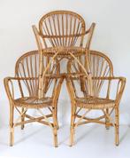 3 vintage rRtan stoelen / jaren 60 Rattan Bamboe stoel, Antiquités & Art, Antiquités | Meubles | Chaises & Canapés, Enlèvement