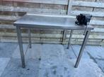 Stevige inox tafel 110x70, Doe-het-zelf en Bouw, Werkbanken, Ophalen, Gebruikt, 70 tot 120 cm, Bankschroef