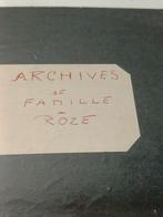 heemkunde stamboom familie archief ROZE, Ophalen of Verzenden