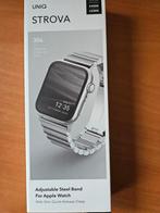 UNIQ Strova Apple Watch roestvrijstalen schakelarmband 44/42, Handtassen en Accessoires, Nieuw, Apple Watch, Ophalen of Verzenden