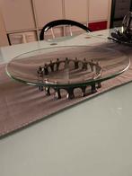 Plat en verre sur pied, Maison & Meubles, Accessoires pour la Maison | Vases, Enlèvement ou Envoi, Comme neuf, Verre