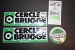 lot vintage cercle brugge stickers, Ophalen of Verzenden