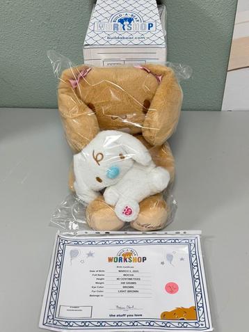 Cinnamoroll Mocha Milk Zeldzaam Build a bear + certificaat beschikbaar voor biedingen
