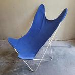 Chaise vintage papillon/papillon., Maison & Meubles, Chaises, Bleu, Vintage, Utilisé, Enlèvement ou Envoi