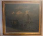 Karel Jongelinghs (1871-?) Antwerpse haven, Antiek en Kunst, Kunst | Schilderijen | Klassiek, Ophalen