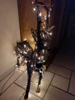 Houten rendier/hert met warm witte lichtjes, Ophalen, Gebruikt