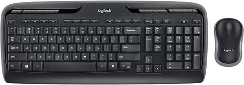 Logtech K330 Toetsenbord + muis, Computers en Software, Toetsenborden, Gebruikt, Azerty, Draadloos, Toetsenbord en muis-set, Multimediatoetsen