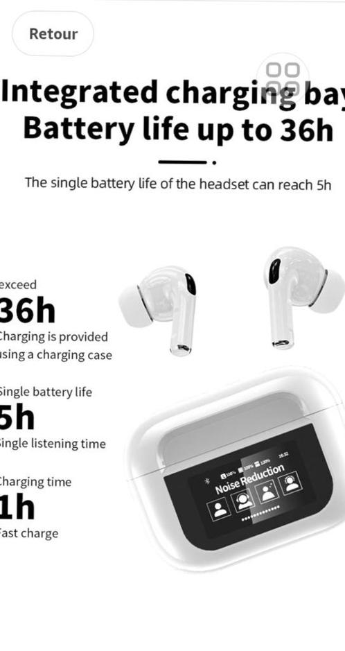 Bluetooth-headset met ruisonderdrukking van 2, Telecommunicatie, Mobiele telefoons | Oordopjes, Nieuw, In oorschelp (earbud), Bluetooth