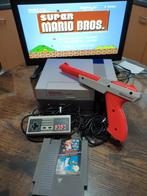 Nintendo NES action set super Mario Bros + le pistolet, Games en Spelcomputers, Spelcomputers | Nintendo NES, Ophalen of Verzenden