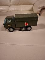 Vintage leger vrachtwagen medical. Made in Spain, Antiek en Kunst, Antiek | Speelgoed, Ophalen