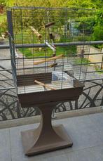 Cage perruche sur pied avec différents accessoires inclus, Enlèvement, Utilisé, Aluminium, Cage à oiseaux