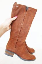 Mooie Bruin Leren SPM Laarzen s3 (Maat 37) € 50,-, Kleding | Dames, Schoenen, Hoge laarzen, Verzenden, Zo goed als nieuw, Bruin