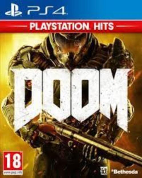 Doom (PS4)., Games en Spelcomputers, Games | Sony PlayStation 4, Zo goed als nieuw, Shooter, 1 speler, Vanaf 18 jaar, Online, Ophalen of Verzenden