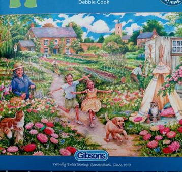 Puzzel GIBSONS Childhood memories 100 St XXL, Enlèvement ou Envoi, Moins de 500 pièces, Comme neuf, Puzzle