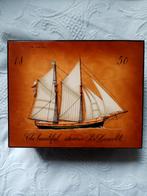 Boite italienne en bois laqué décor Francesco Conz 1960/70, Enlèvement ou Envoi