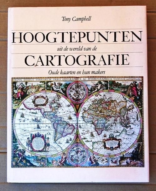 Hoogtepunten uit de Wereld van de Cartografie - 1981 - 1e dr, Boeken, Atlassen en Landkaarten, Gelezen, Landkaart, Wereld, Ophalen of Verzenden