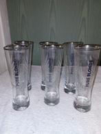 6 oude gegraveerde kristallen glazen PURE BLONDE, Ophalen of Verzenden, Nieuw, Bierglas