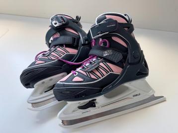 Schaatsen kinderen Oxelo Fit 500 blauw/roze maat 32/35 beschikbaar voor biedingen
