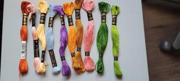 Echevettes  dmc fil broderie. Lot 10 pcs, Enlèvement ou Envoi