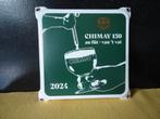 Chimay 150 au fût - van 't vat 2024 emaille bord, Verzamelen, Ophalen of Verzenden, Nieuw, Reclamebord, Plaat of Schild, La Trappe