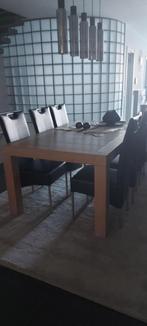 eetkamertafel degelijke kwaliteit 1.80m x 1.05m, Huis en Inrichting, Tafels | Eettafels, Ophalen, Gebruikt, Vijf personen of meer