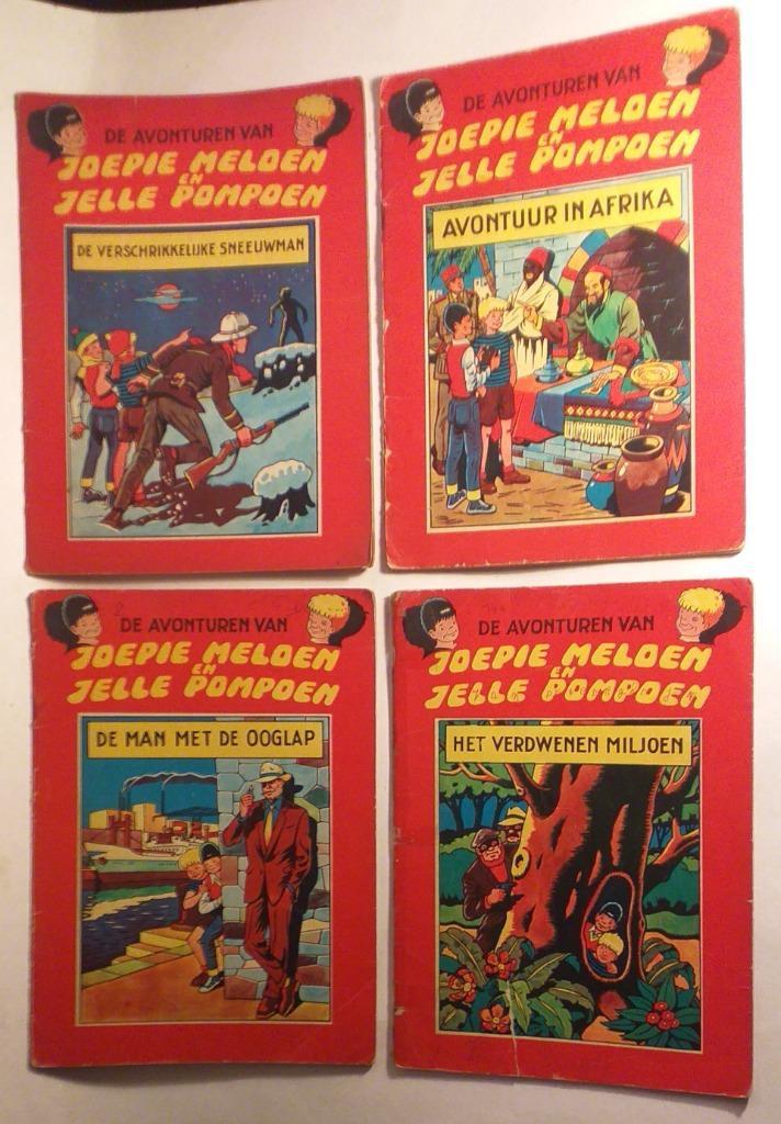 4x Joepie Meloen en Jelle Pompoen, Boeken, Stripverhalen, Ophalen of Verzenden