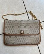 Christian Dior vintage leren schoudertas, Handtassen en Accessoires, Ophalen of Verzenden, Gebruikt, Beige, Schoudertasje