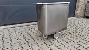 Inox meelwagen, ingrediëntenwagen 150 liter beschikbaar voor biedingen