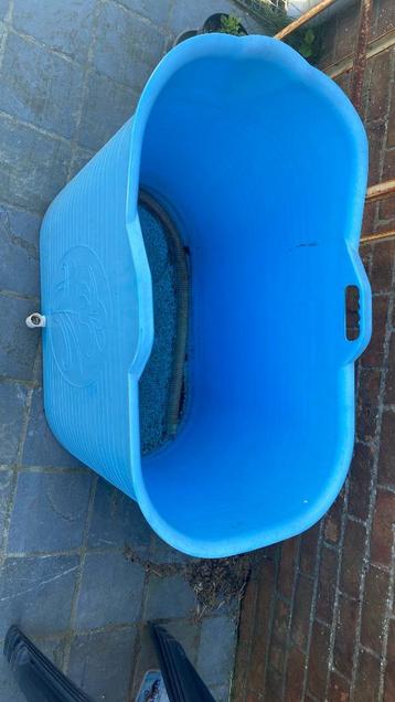 FlinQ zitbad 200 liter blauw beschikbaar voor biedingen
