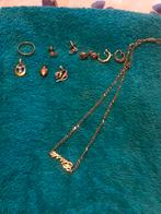 Antieke gouden sieraden in één keer weg, Handtassen en Accessoires, Antieke sieraden, Goud, Ketting, Ophalen of Verzenden