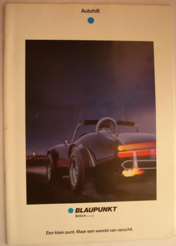 Blaupunkt Bosch Autohifi 1989 Brochure Catalogue Prospekt beschikbaar voor biedingen