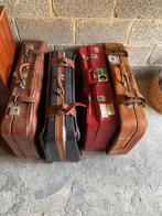 valiezen vintage, Handtassen en Accessoires, Koffers, Zacht kunststof, Gebruikt, Ophalen of Verzenden