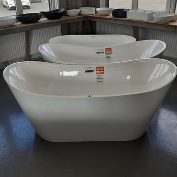 NIEUW BINNEN! Vrijstaand bubbelbad, Glans wit, Bolsena beschikbaar voor biedingen