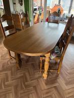 Eiken eetplaats, Huis en Inrichting, Ophalen, Gebruikt, Klassiek, 4 tot 6 stoelen