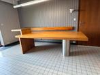 Designtafel/eettafel - massief eik - metalen poot, Huis en Inrichting, Tafels | Eettafels, Ophalen