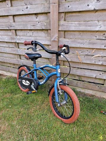 Kinderfiets 16-18 inch inclusief zijwieltjes, Enlèvement, Utilisé, Stabilisateurs