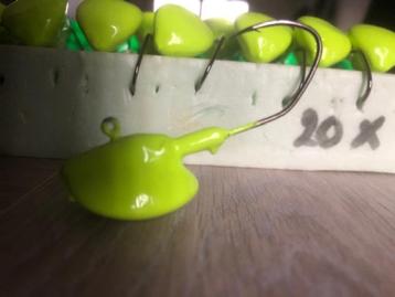 jighead met top haken 21 gr en 28 gr roofvis snoekbaars enz beschikbaar voor biedingen