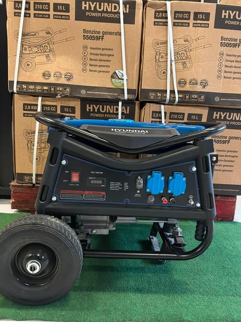 Nieuwe Hyundai 55059ff benzine aggregaat, Caravans en Kamperen, Caravanaccessoires, Nieuw, Ophalen