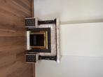 Marmeren sierschouw met elektrische haard - vintage/art deco, Huis en Inrichting, Haarden, Ophalen, Gebruikt, Elektrische haard
