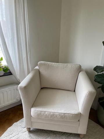 Fauteuil Nottingham La Redoute beige x2, 75 à 100 cm, Nottingham, Enlèvement, Utilisé