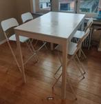 Table haute avec chaises, Maison & Meubles, Tables | Tables mange-debout, Enlèvement, Utilisé