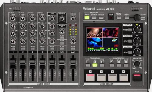 Roland VR3 EX mixer streaming vidéo, Muziek en Instrumenten, Mengpanelen, Gebruikt, 5 tot 10 kanalen, Microfooningang, Ophalen of Verzenden