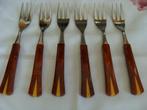 6 fourchettes 3 dents, marque Rostfrei, vintage, Ophalen of Verzenden