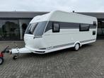 Hobby De Luxe 540 KMFe Stapelbed 6 persoons Mover Fransbed, Caravans en Kamperen, Caravans, Dwars-stapelbed, Rondzit, Hobby, Kachel