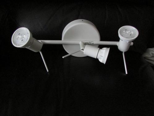Opbouwspot led 3 lichts 3 x 35 watt GU10, Huis en Inrichting, Lampen | Spots, Zo goed als nieuw, Plafondspot of Wandspot, Metaal of Aluminium