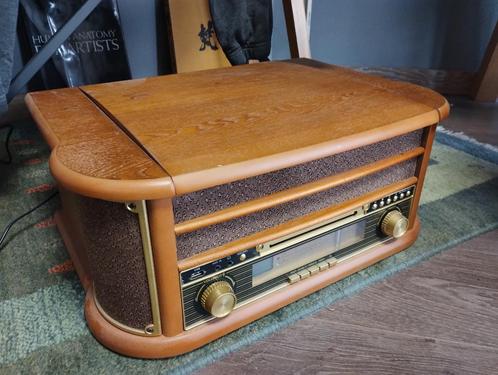 Chaîne hifi rétro multifonction deluxe, Audio, Tv en Foto, Stereoketens, Zo goed als nieuw, Cassettedeck, Cd-speler, Tuner of Radio